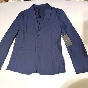 Fabletics Blazer Mens S Small The Don Deep Navy Blue Unconstructed Stretch
